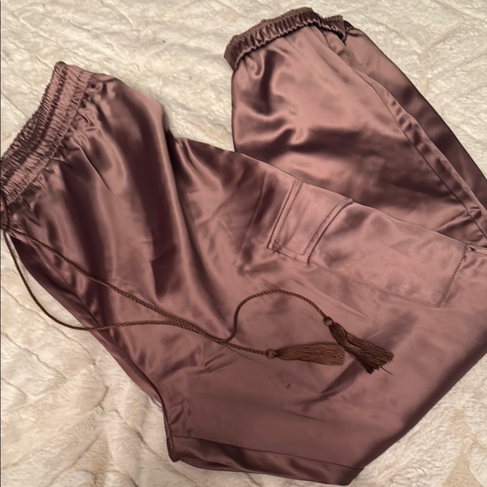 Silky Mauve Jogger Pants
